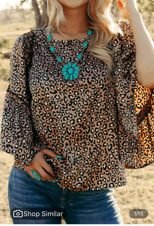 Cheetah dress shirt