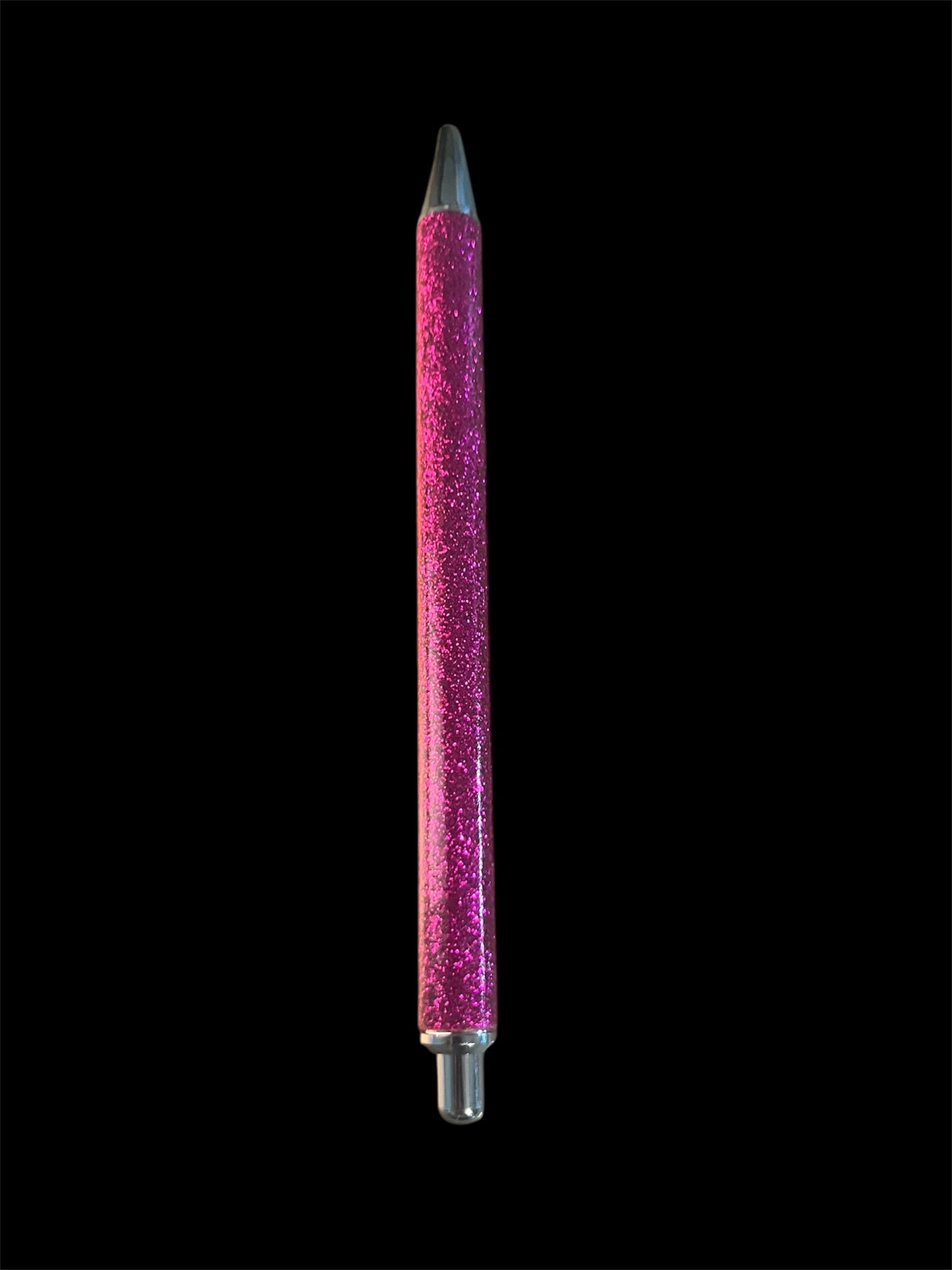 Hot pink glitter pen