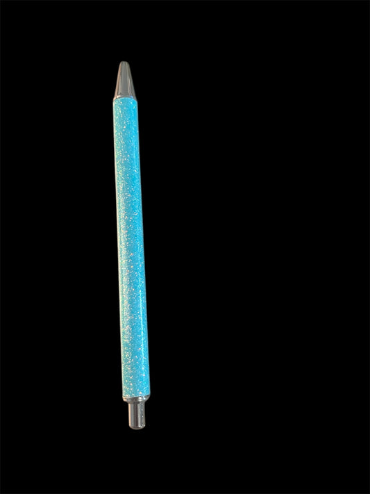 Sky blue glitter pen